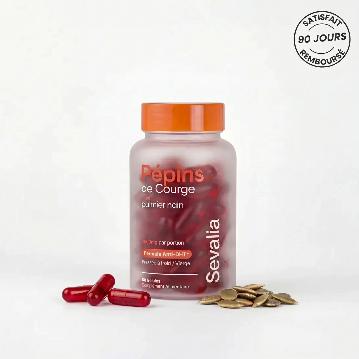 Pépins de Courge Softgels — Anti-DHT Naturel